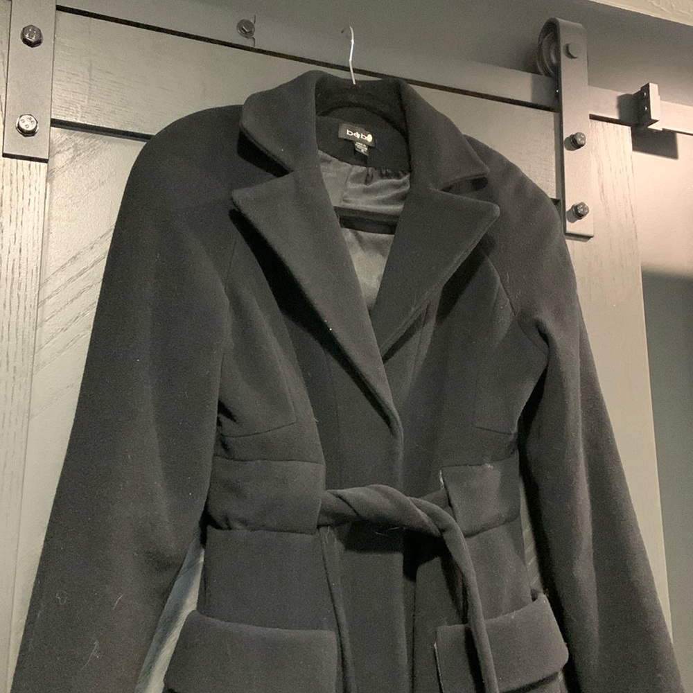 BEBE Long wool trench coat